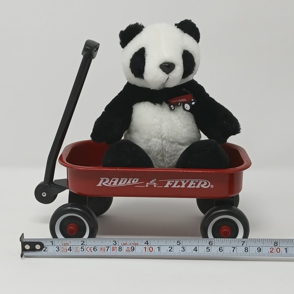 Radio Flyer Red Wagon Metal Decorative Small Toy Model Collectible Vintage Plush - Picture 5 of 10
